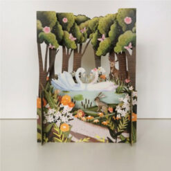 3d pop up kaart zwaan