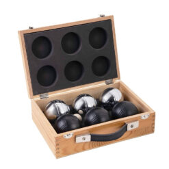 jeu de boules 6 ballen in luxe kist