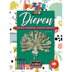 dieren puzzel kleurboek