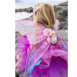 Pink and blue fairy blossom wings