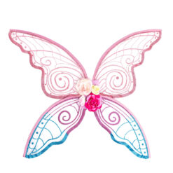 Pink and blue fairy blossom wings