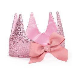 Precious Pink Sequins Crown
