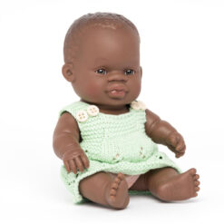 Baby pop aangekleed Afrikaans meisje 21 cm