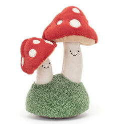 jellycat twee paddestoel met witten stippen