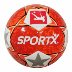 Kunst lederen rode voetbal