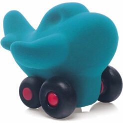 Rubbabu vliegtuig turquoise
