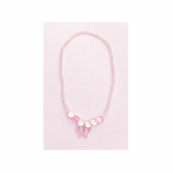 Pink crystal necklace