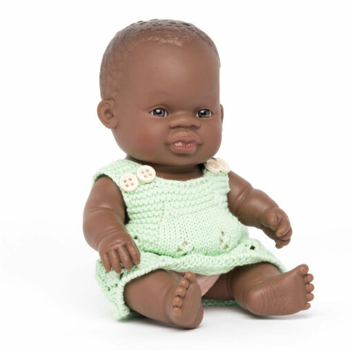 Baby pop aangekleed Afrikaans meisje 21 cm
