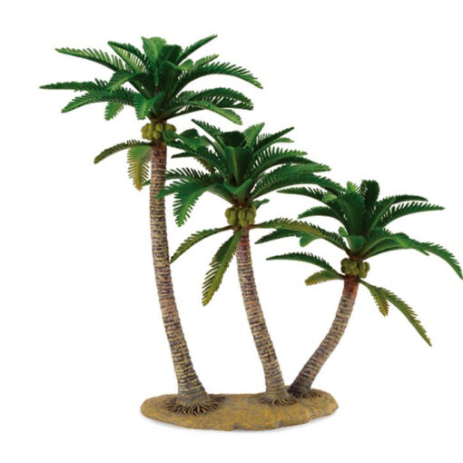 Collecta palmboom met cocosnoten