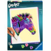 Creart zebra schilderen op nummer