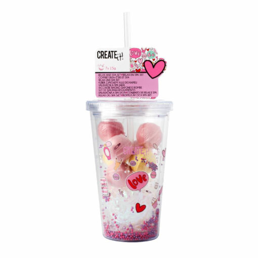 Create It! drinkbeker zeep en bruisballen set
