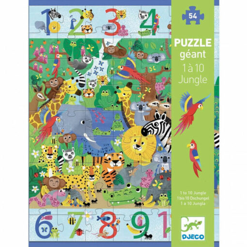 Djeco puzzel 1 tot 10 jungle