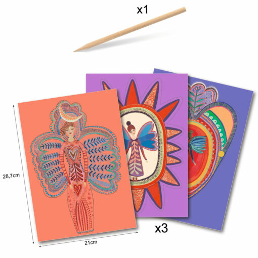Djeco Scratch kaarten sculpturen