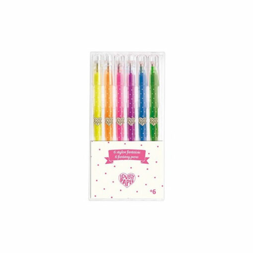 Gel pennen 6 kleuren
