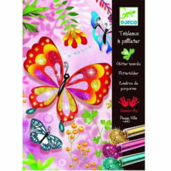 Glitterschilderijen vlinders