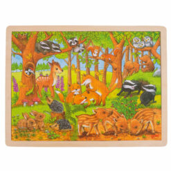 Goki houten legpuzzel bosdieren 48 stukjes