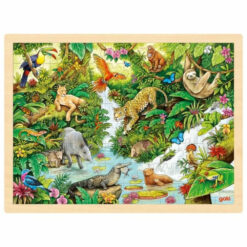 Goki houten puzzel dieren van Zuid Amerika 96 stukjes