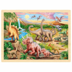 Goki houten puzzel dinosauruspad 96 stukjes