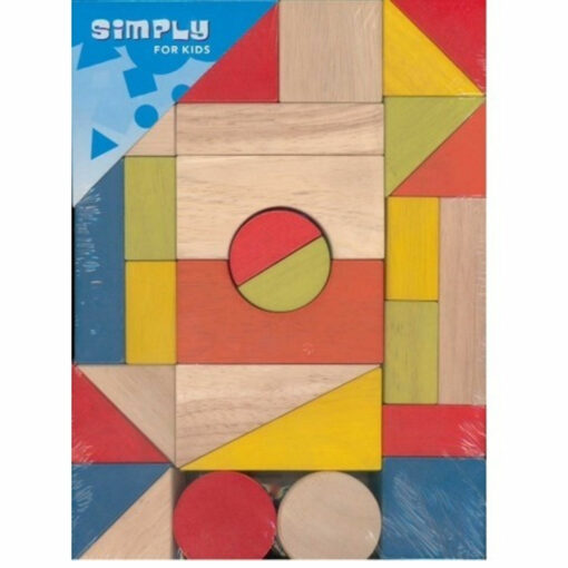 Klassiek houten blokken 29 delig
