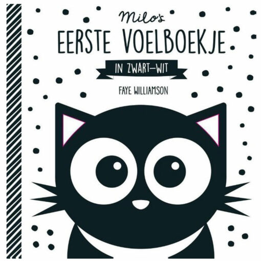 Milo's eerste voelboekje in zwart wit