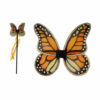 Monarch vlinder vleugels met vlinder staf