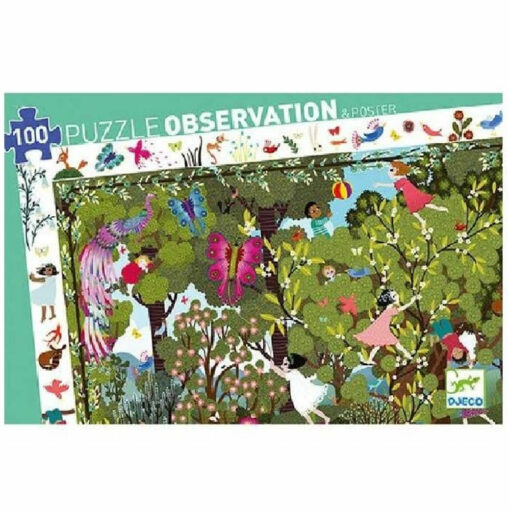 puzzel speeltijd in de tuin