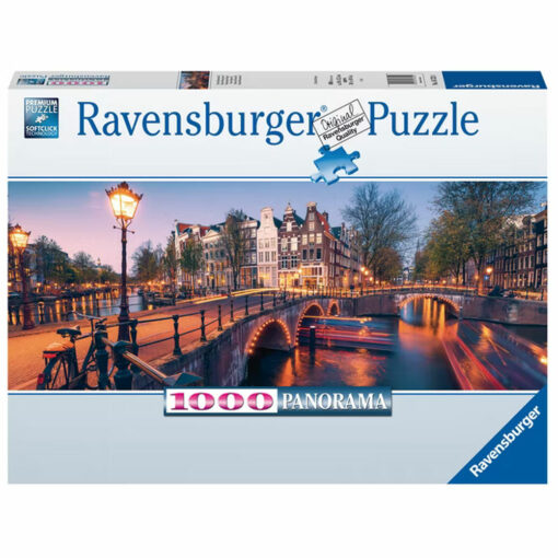 Ravensburger puzzel 1000 stukjes avond in Amsterdam