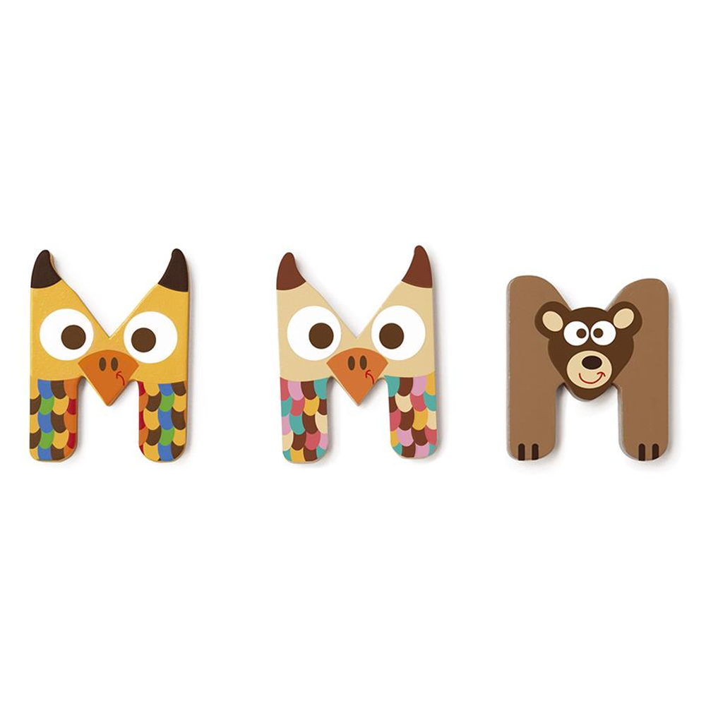Scratch letter M | houten kinderkamer decoratie