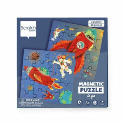 Scratch magnetische puzzel ruimte
