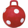 Skippybal rood met witte stippen