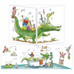 Uitklapkaart krokodil
