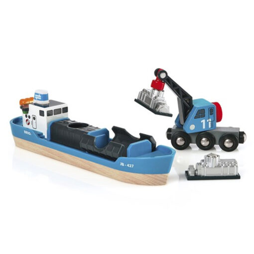 Vrachtschip en kraan