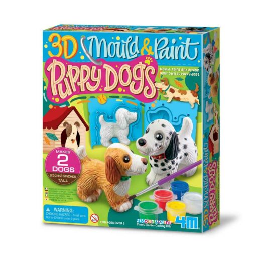 4M 3d gipsvormen om te schilderen hondjes
