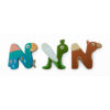 Scratch letter N groen