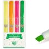 4 fluoriserende highlighters