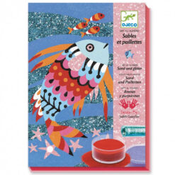 regenboog vissen zand en glitter