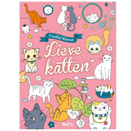 Creatief kleuren - Lieve katten