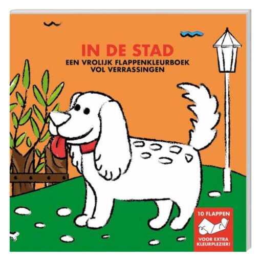Flappenkleurboek - In de stad