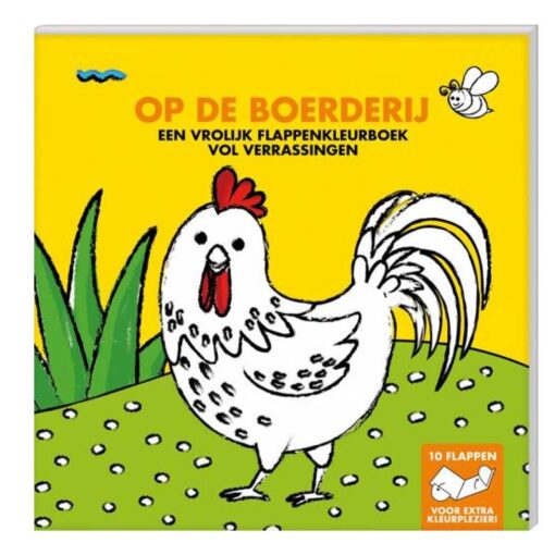 Flappenkleurboek - Op de boerderij