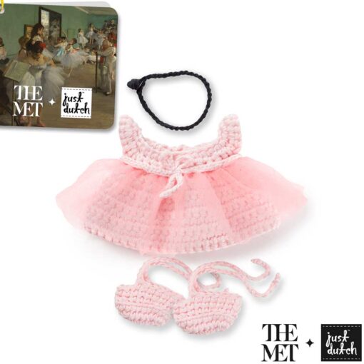 Gehaakte jurk ballet roze degas