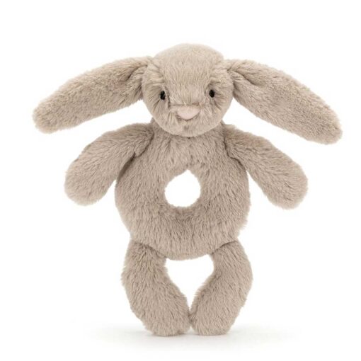 Jellycat Bashful Beige Bunny Ring Rattle
