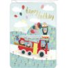 Kaart met enveloppe happy birthday brandweer