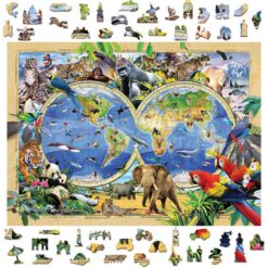 Wooden city Animal kingdom map 1010pcs