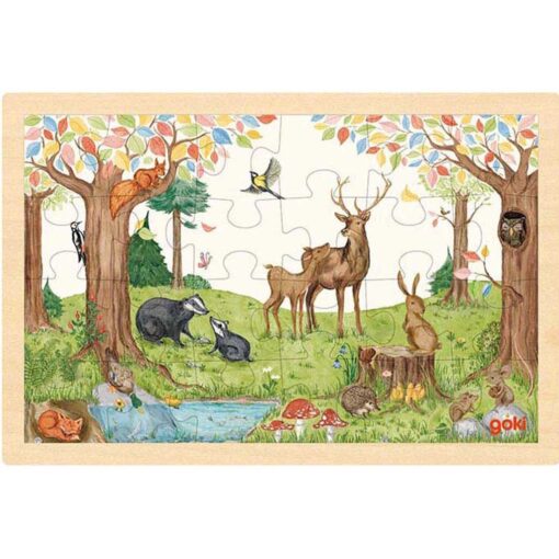 Goki houten puzzel 24pcs