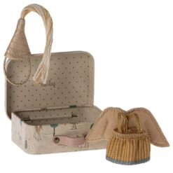Maileg Little sister fairy clothes in suitcase