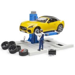 Bruder 62112 Bworld Car Service Center en Bruder Roadster