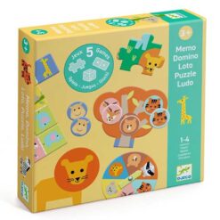 Djeco wilde dieren 5 spellen