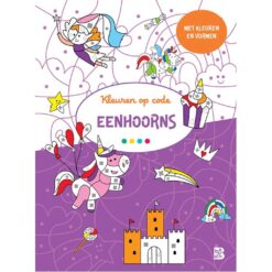 Kleur en ontdek Kleuren op code Eenhoorns