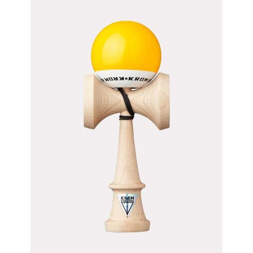 Krom Kendama met grip geel