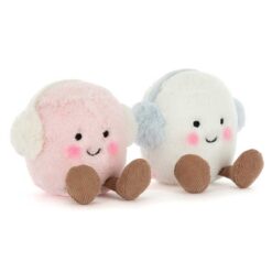 Jellycat Amuseables Toastie Pink and White Marshmallows